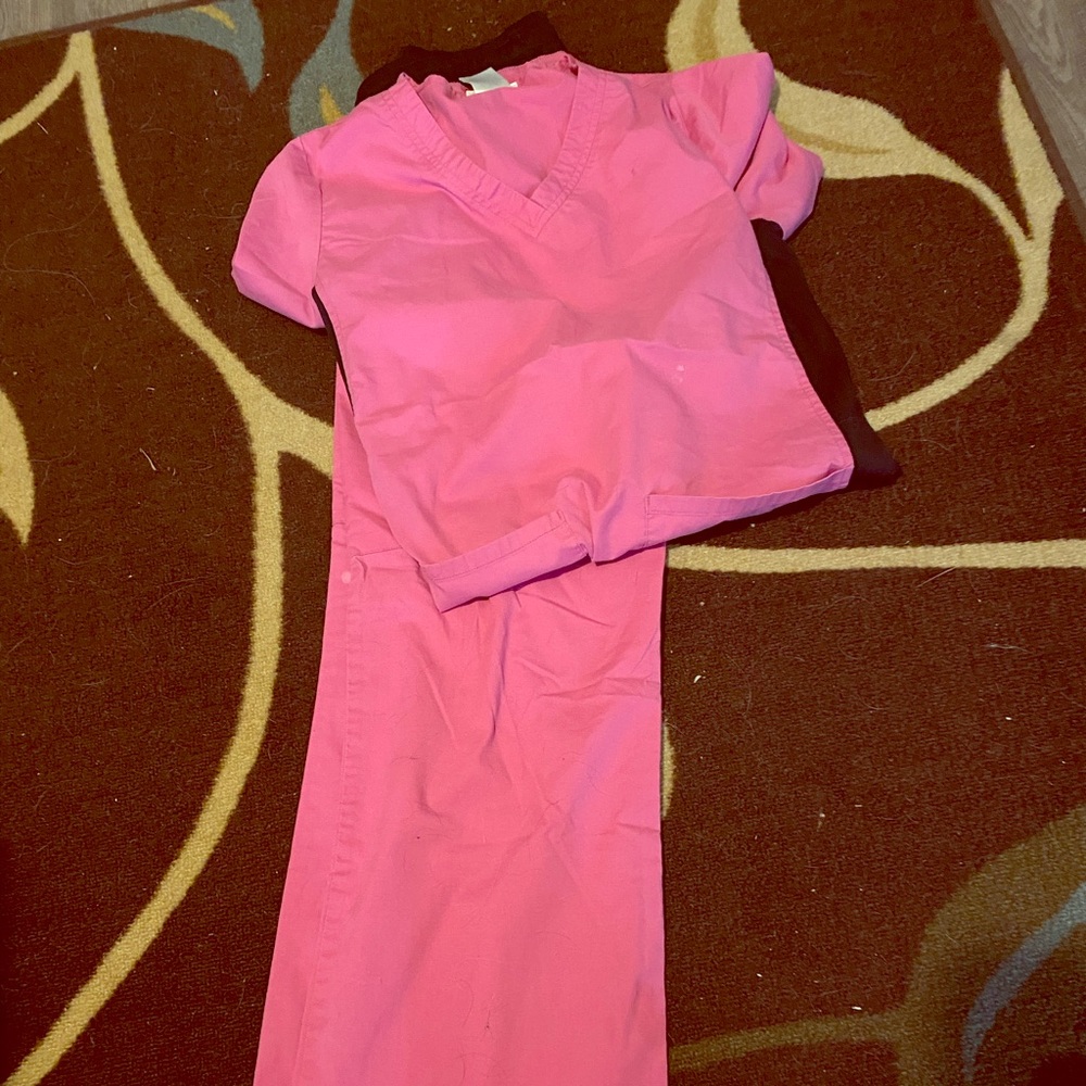 Pink scrub set